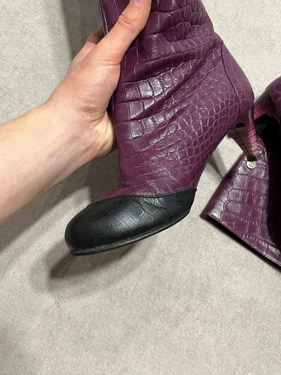 Roberto Cavalli Rare Roberto Cavalli Vintage Women`s Leather Heels Boots 37 Size US 7 / IT 37 - 7 Thumbnail