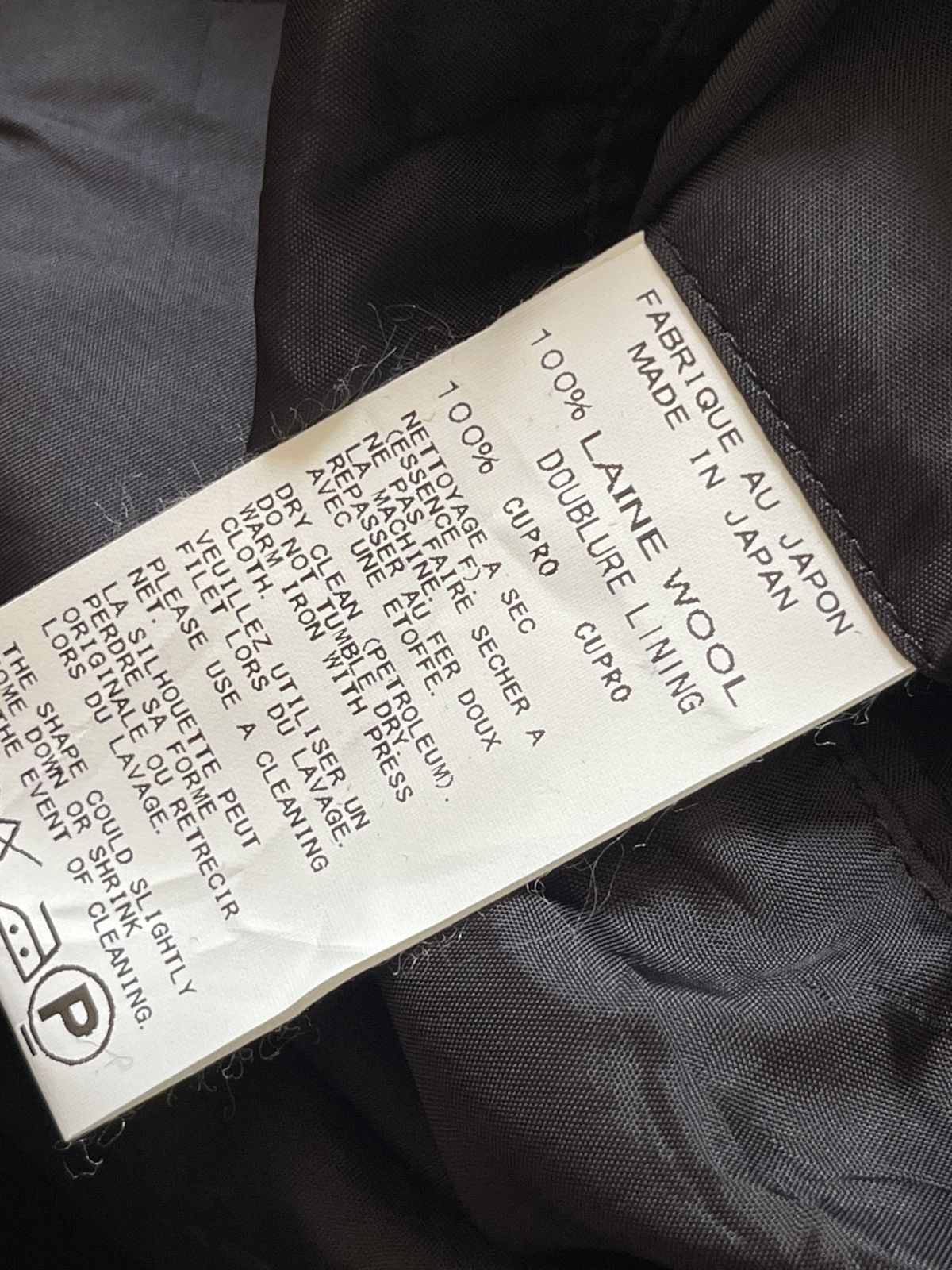 Yohji Yamamoto Yohi Yamamoto + Noir Asymentric Back Pocket Design 10 Size US S / EU 44-46 / 1 - 14 Thumbnail