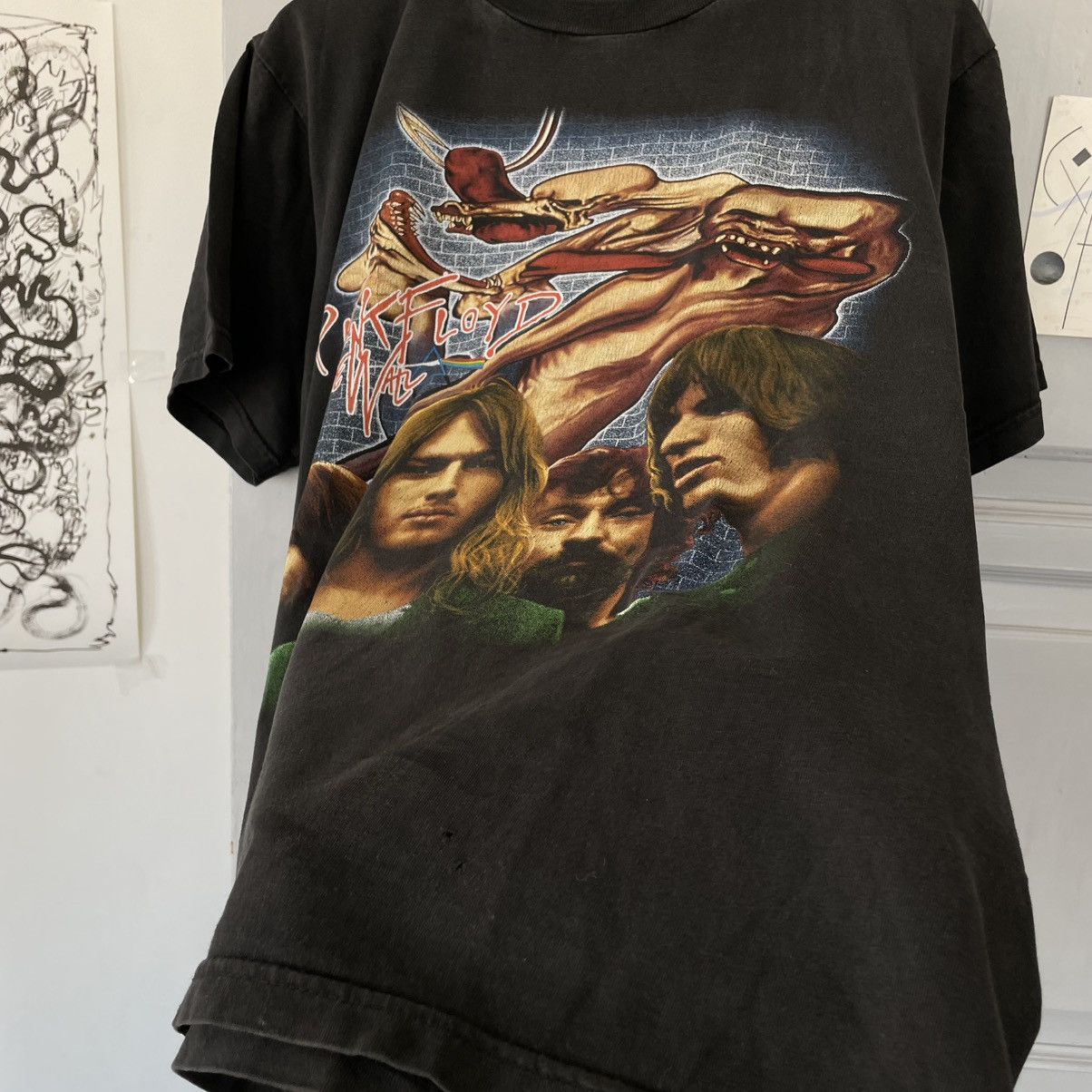 Pink Floyd × Vintage Vintage 90’s Pink Floyd The Wall Avantgarde T-shirt Size US XL / EU 56 / 4 - 6 Thumbnail