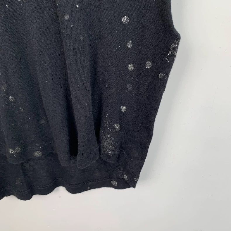 Saint Laurent Paris Saint Laurent Black sequined cotton short sleeve T-shirt 25 Size US XS / EU 42 / 0 - 4 Thumbnail