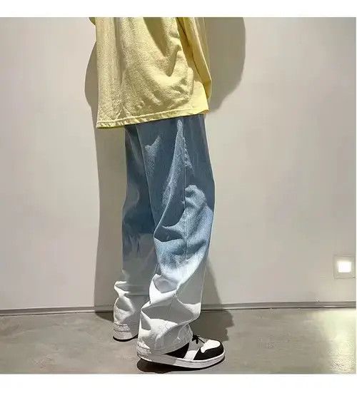 Other Men's Fashion Casual Retro Gradient Baggy Jeans Size US 29 - 3 Thumbnail