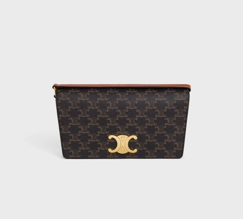 Celine o1bcso1str1024 Size: OS / Leather Handbag in Dark Brown Size ONE SIZE - 1 Thumbnail