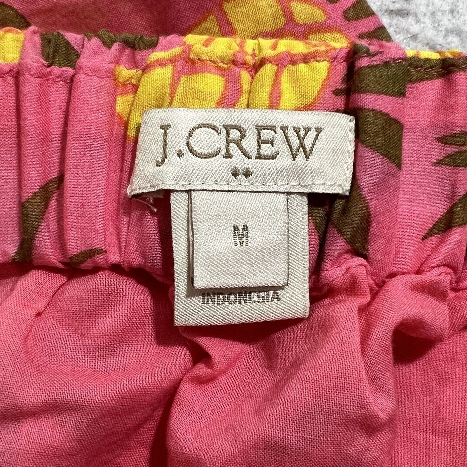 J.Crew J. Crew Printed Cotton Mini Skirt Pineapple Pattern Hot Pink Size 32" / US 10 / IT 46 - 5 Thumbnail
