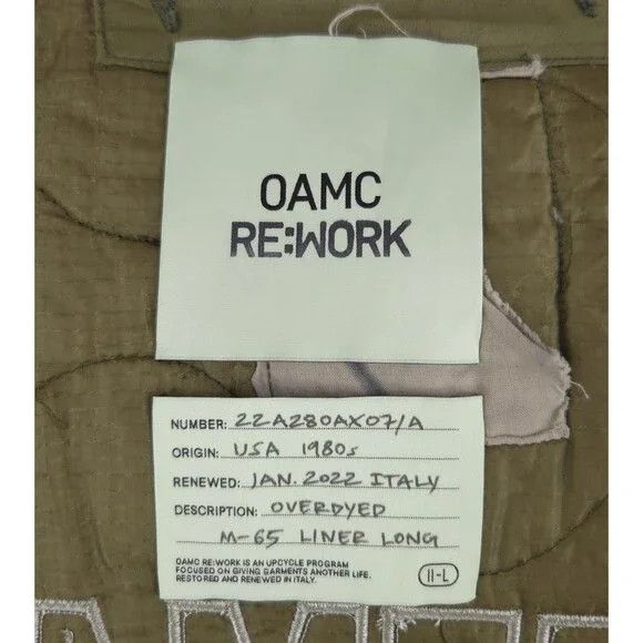 OAMC OAMC RE: WORK Peacemaker Zip Jacket Size M Mens Black VTG Size US M / EU 48-50 / 2 - 13 Thumbnail