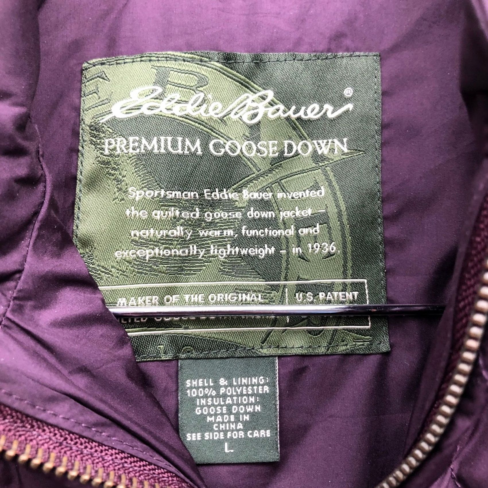 Eddie Bauer VINTAGE Eddie Bauer Embroidered Floral Quilted 600 Premium Goose Down Vest Womens Large L Sleeveless Full Zip Pockets Purple Size L / US 10 / IT 46 - 3 Thumbnail