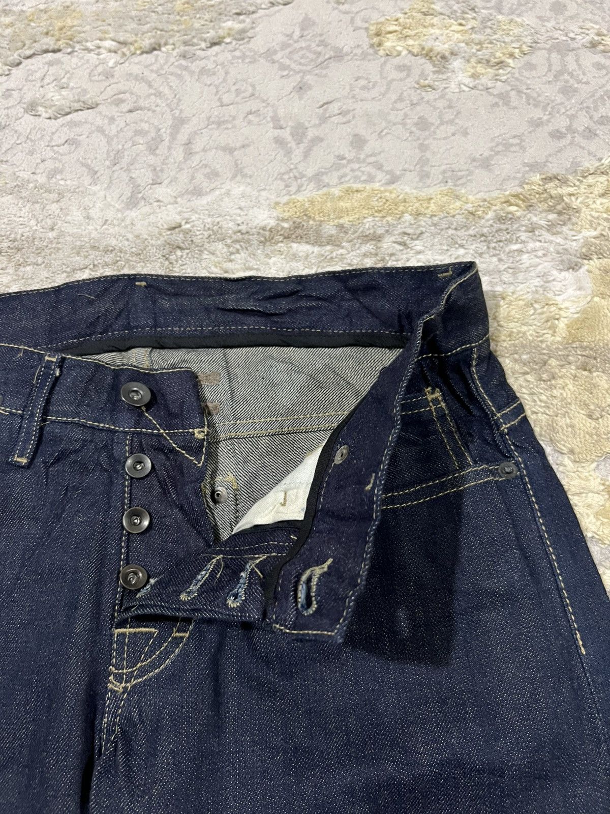 Rick Owens RARE 2005/06 Rick Owens OG Dark Blue Selvaged Denim Jeans Size US 28 / EU 44 - 6 Thumbnail