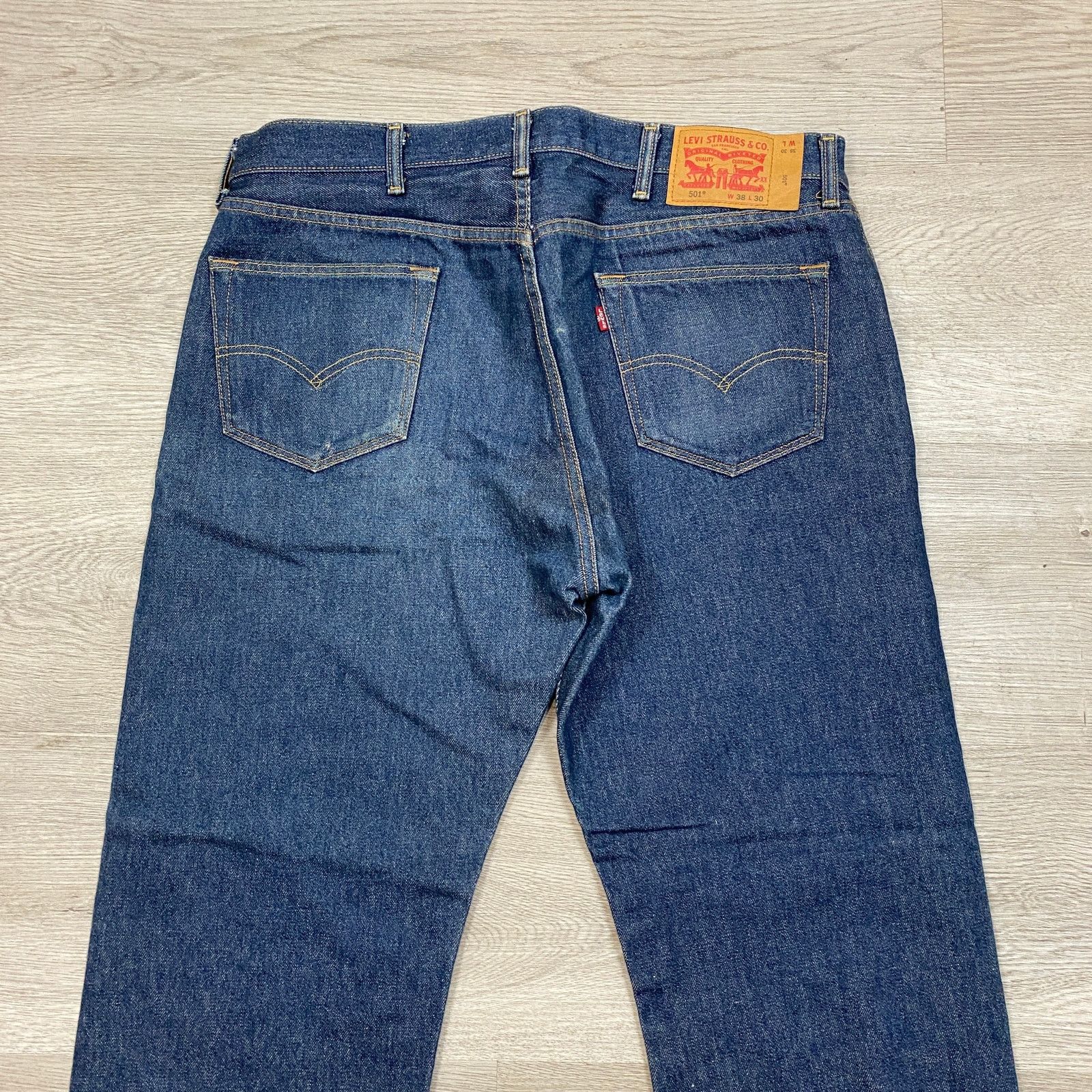Levi's Levi's 501 Straight Leg Jeans Men's 38x28 Size US 38 / EU 54 - 3 Thumbnail