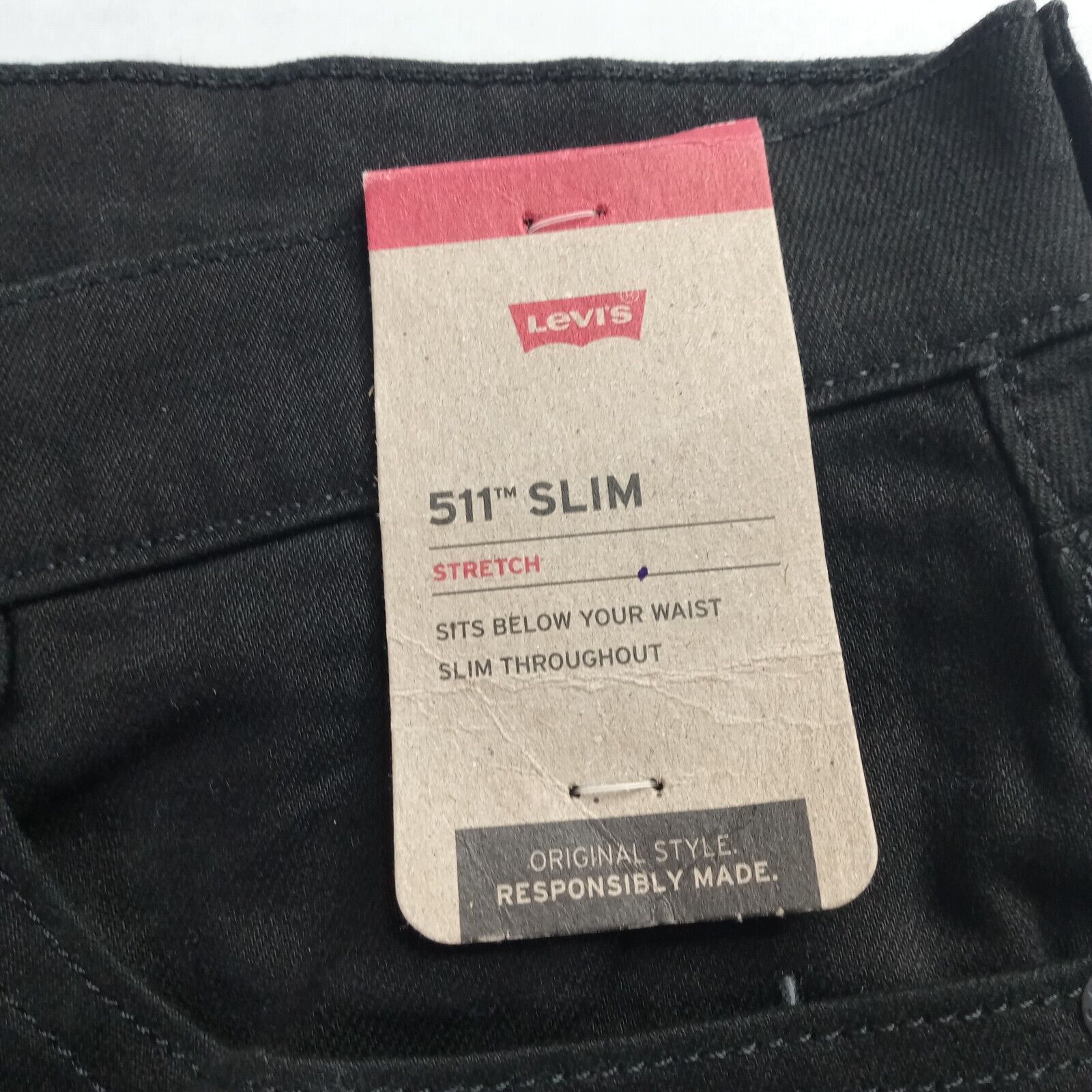 Levi's Levi's 511 Slim Fit Jeans Men's 32x29 Black Stretch Slim Size US 32 / EU 48 - 5 Thumbnail
