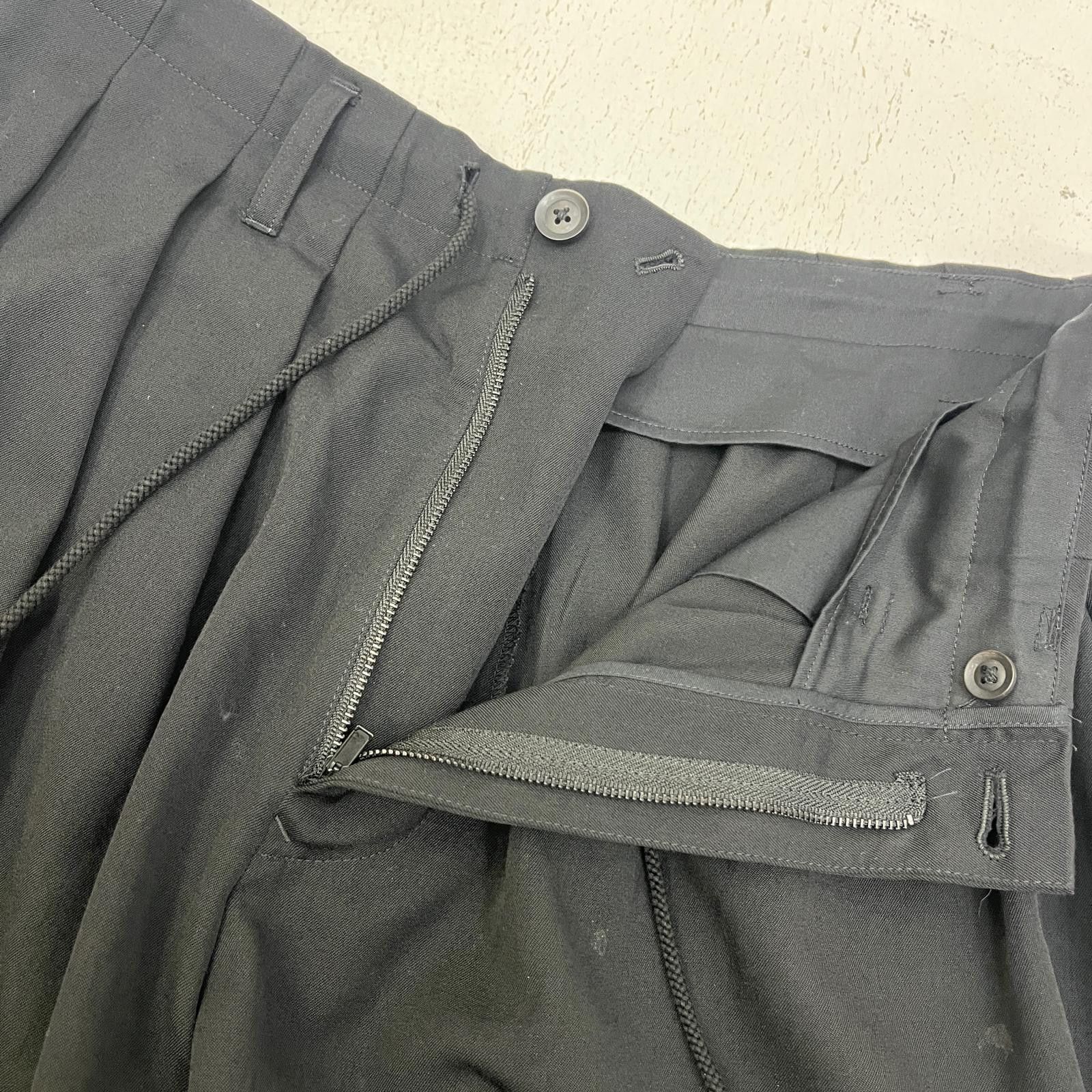 Yohji Yamamoto POUR HOMME wool gabardine baloo pants HZ-P07-100 Size US 37 - 3 Thumbnail