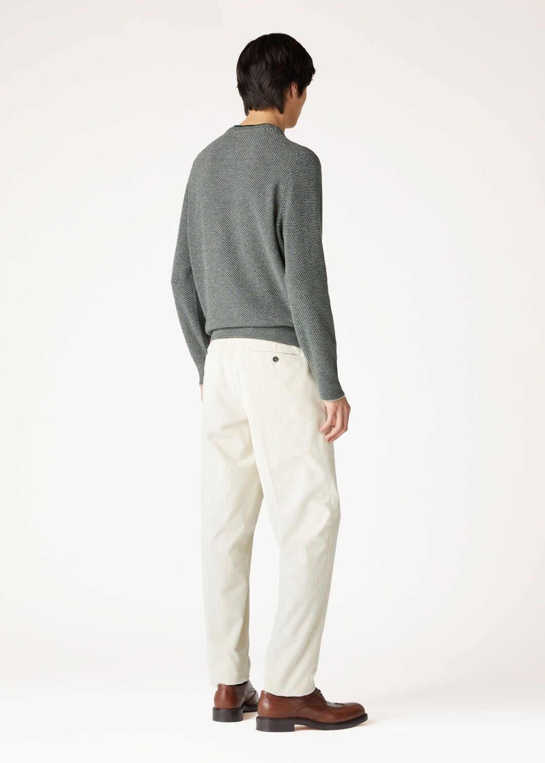 Loro Piana o1w1db10725 FAM7601 City Pull Crewneck Sweater in Green Size US S / EU 44-46 / 1 - 4 Thumbnail
