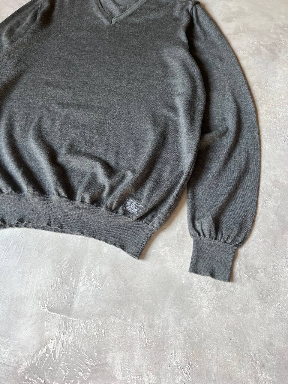 Burberry Vintage Burberry Merino Wool Sweater Size US XL / EU 56 / 4 - 2 Thumbnail