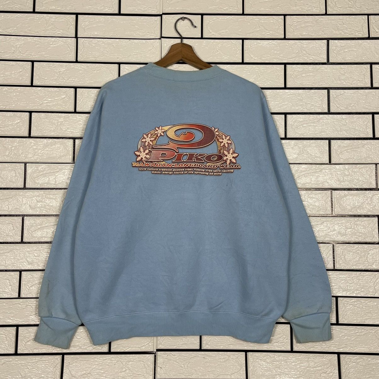 Japanese Brand Piko Hawaian Big Logo Surf Crewneck Sweatshirt Size US M / EU 48-50 / 2 - 6 Thumbnail