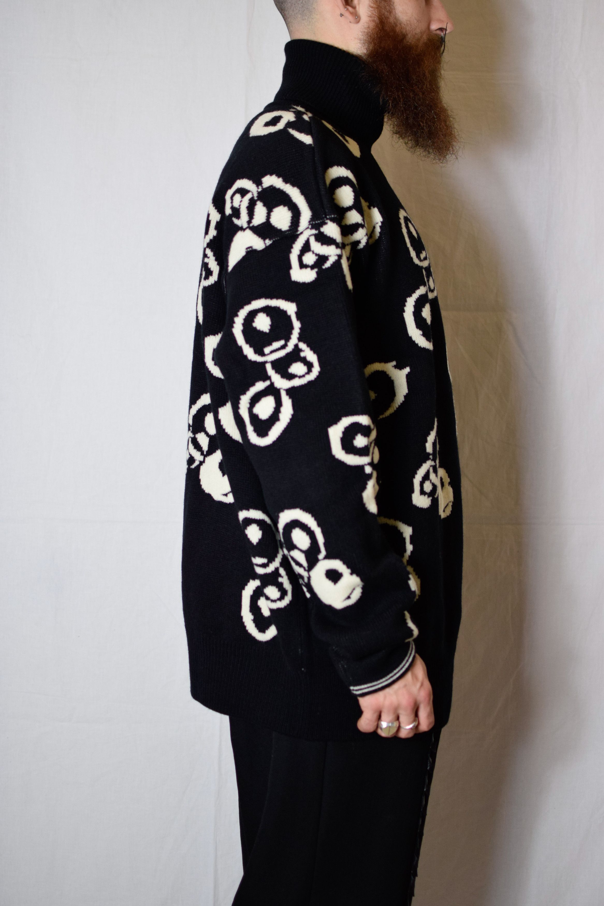 Yohji Yamamoto YYPH Tenugui Print Turtleneck - HJ-K88-990 Size US L / EU 52-54 / 3 - 5 Thumbnail