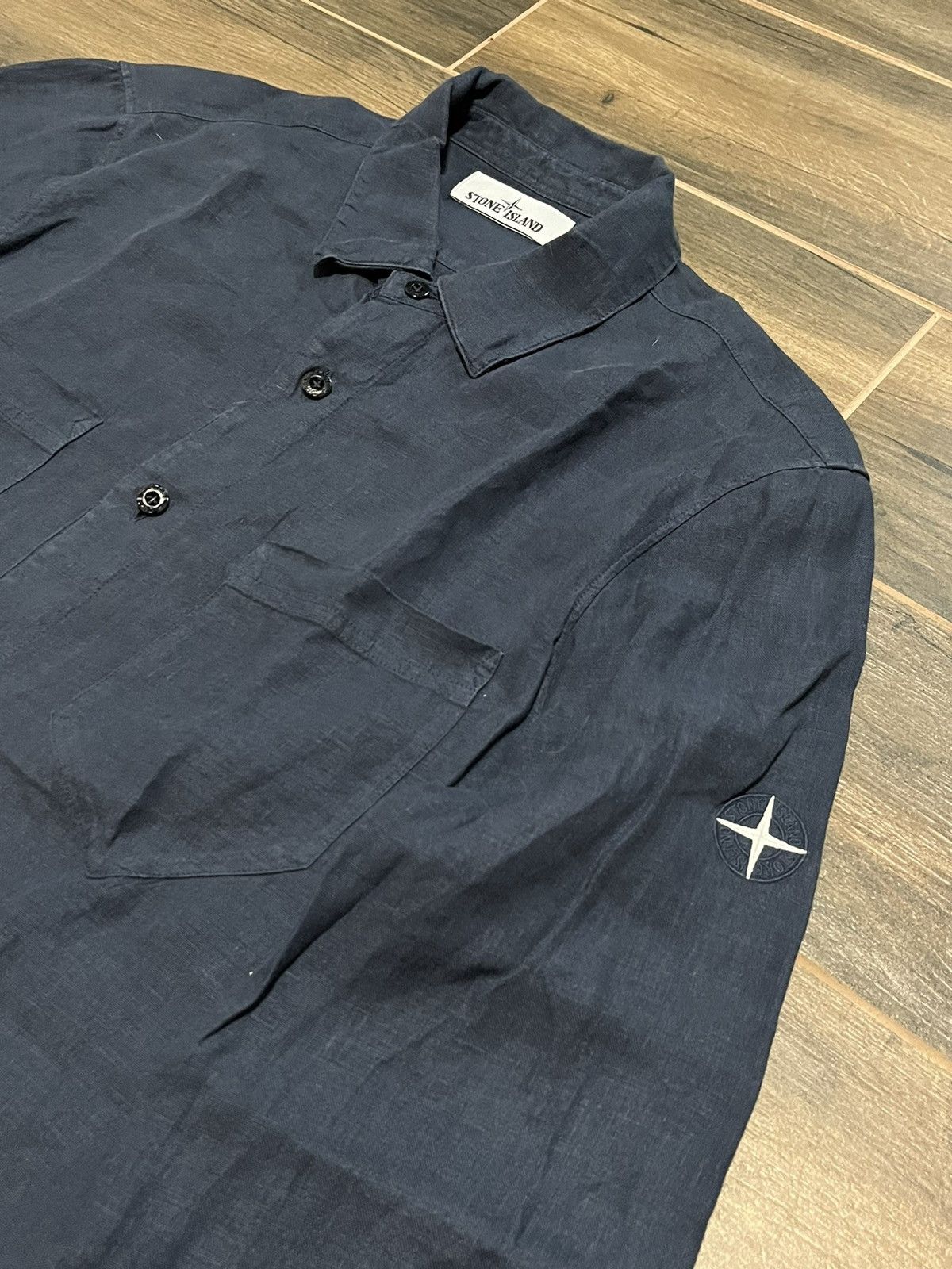 Stone Island Stone Island Shirt Navy Size US L / EU 52-54 / 3 - 2 Thumbnail
