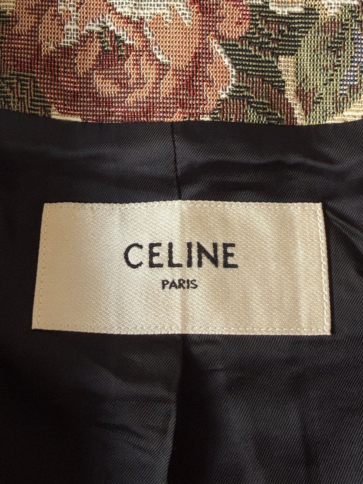 Celine Celine Pre-Spring 2020 Beige Floral Print Evening Jacket Size S / US 4 / IT 40 - 7 Thumbnail