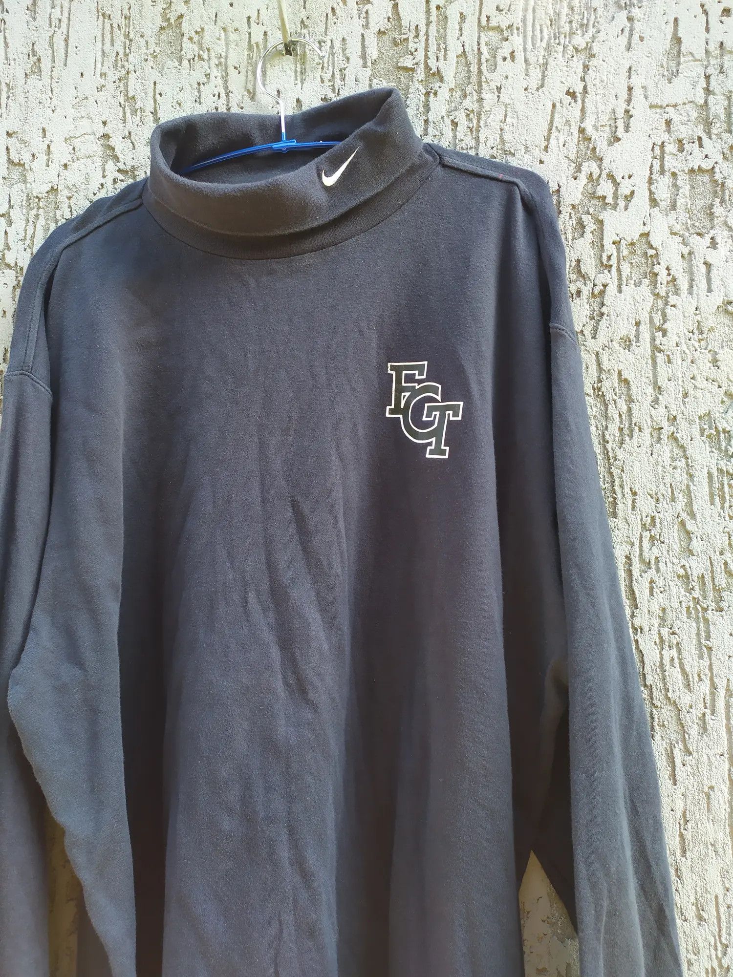 Nike × Vintage Vintage Nike FCT turtlneck swoosh sweatshirt Size US XL / EU 56 / 4 - 2 Thumbnail