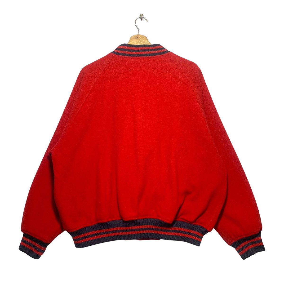 Polo Ralph Lauren Vintage Wool Varsity Jacket Size US L / EU 52-54 / 3 - 3 Thumbnail