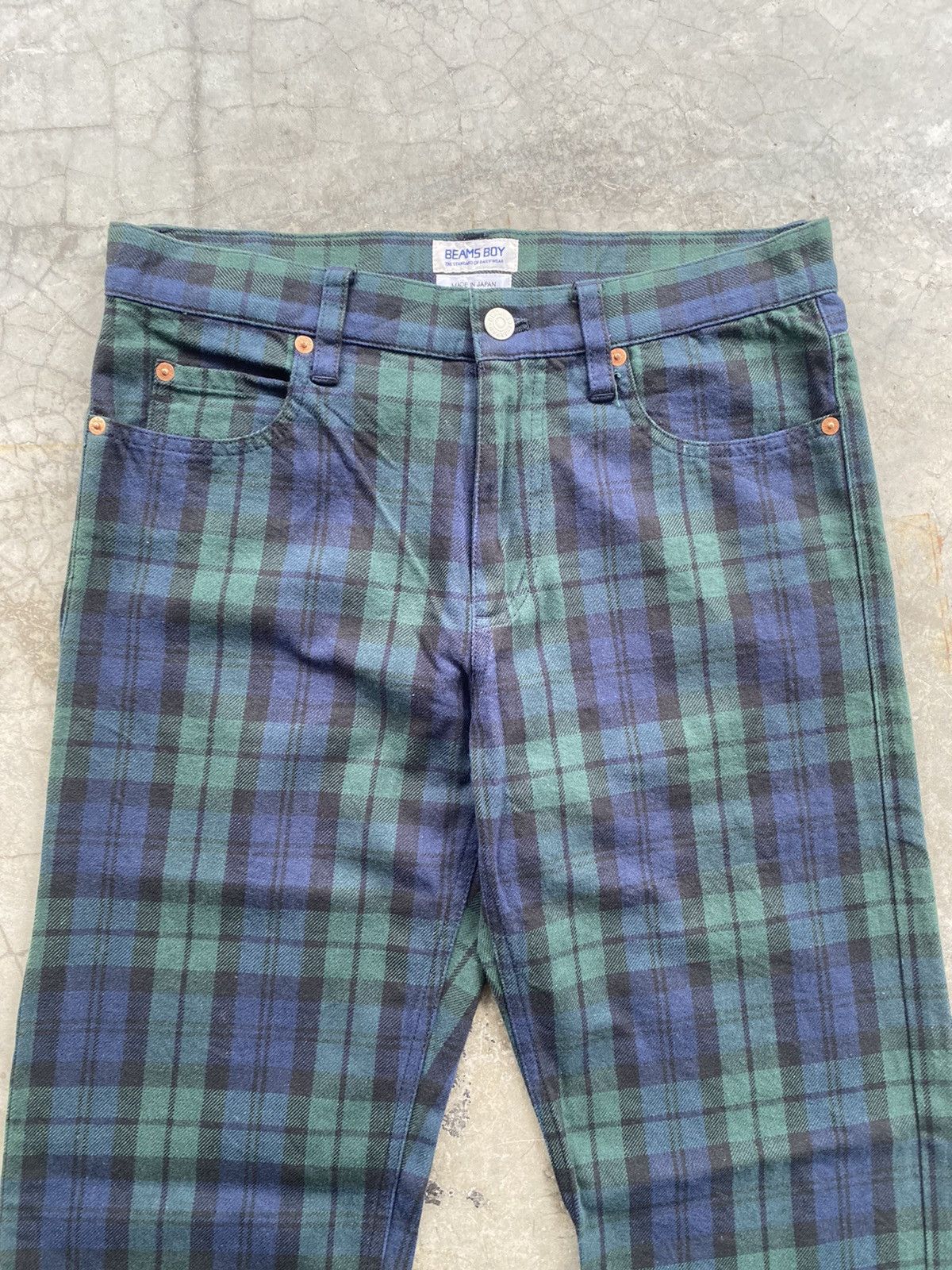 Beams Plus × Hysteric Glamour × Tornado Mart Vintage Beams Boy Japan Tartan Plaid Jeans p177 Size US 31 - 4 Thumbnail