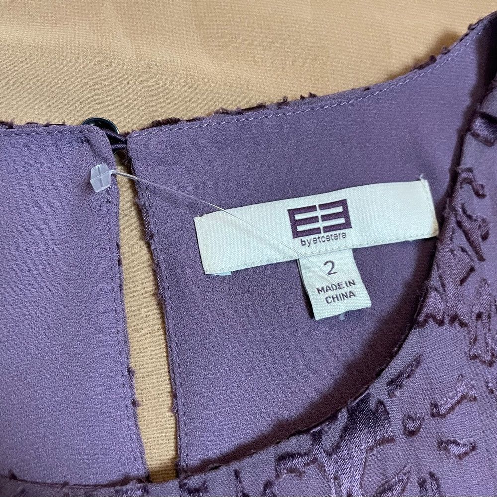 Other New E3 by Etcetera Seraphim Viscose Silk Blend Violet Layer Size XS / US 0-2 / IT 36-38 - 7 Thumbnail