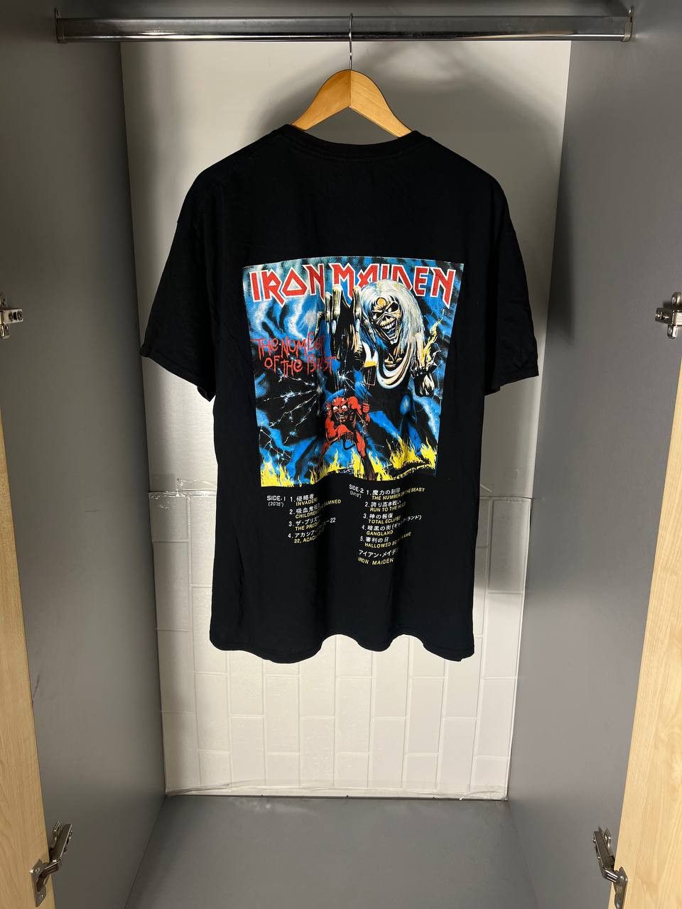 Band Tees VINTAGE IRON MAIDEN WORLD TOUR ROCK T-SHIRT METAL MONSTER Size US XXL / EU 58 / 5 - 1 Thumbnail