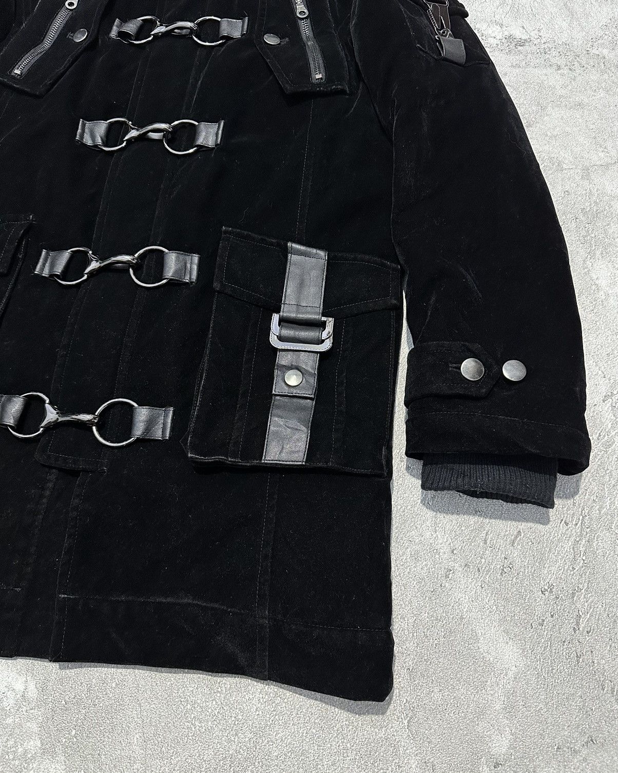Japanese Brand 2000s Authentic Velvet Faux Fur Jacket Ifsixwasnine Style Size US M / EU 48-50 / 2 - 5 Thumbnail