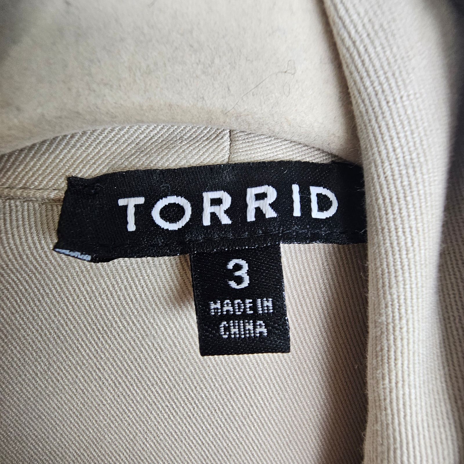 Corridor Torrid Womens Jacket Drape Front Drawstring Anorak Size 3X Size 3XL / US 20-22 - 8 Thumbnail