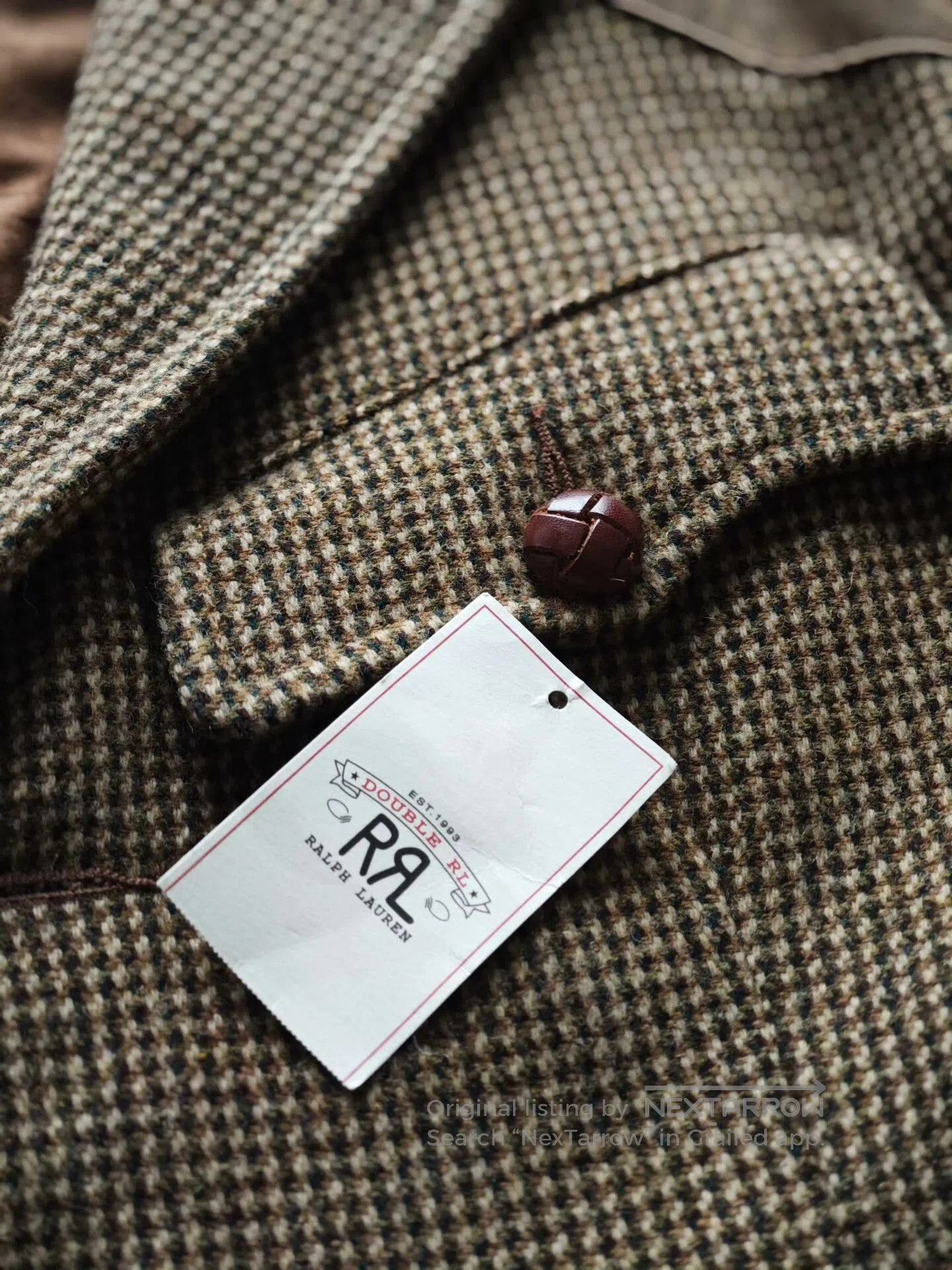 RRL Ralph Lauren RRL Ralph Lauren Houndstooth Hunting Blazer. Size US S / EU 44-46 / 1 - 4 Thumbnail