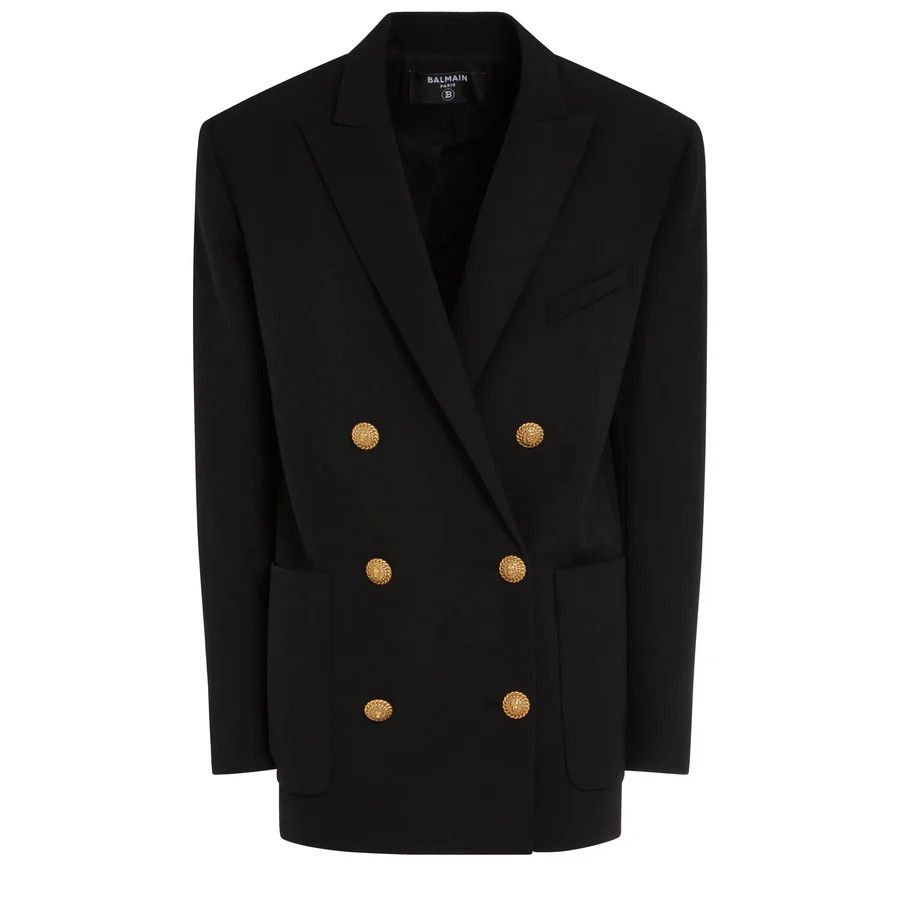 Balmain o1y0525 Blazer in Black Size S / US 4 / IT 40 - 1 Thumbnail