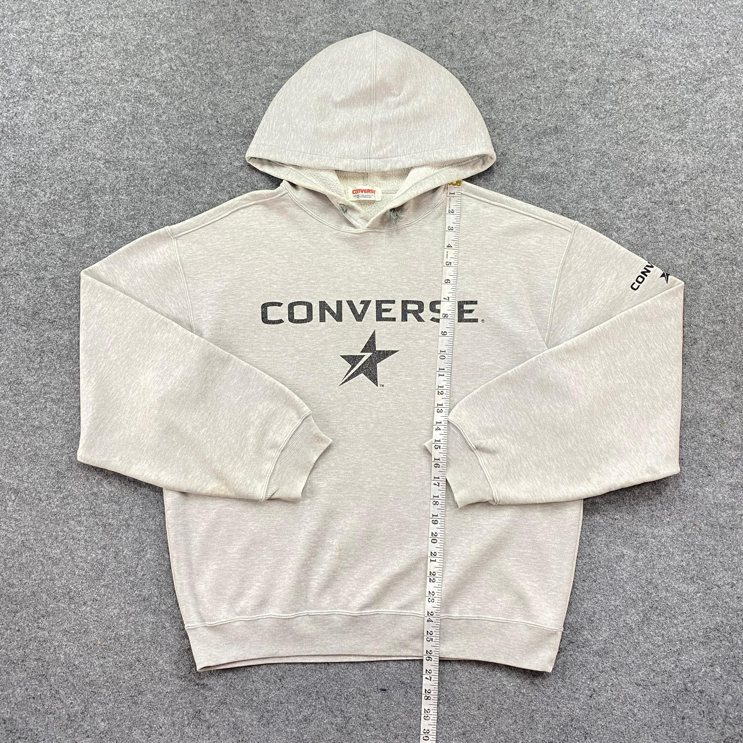 Converse Vintage 90s Converse Spell Out Hoodies Size US L / EU 52-54 / 3 - 3 Thumbnail