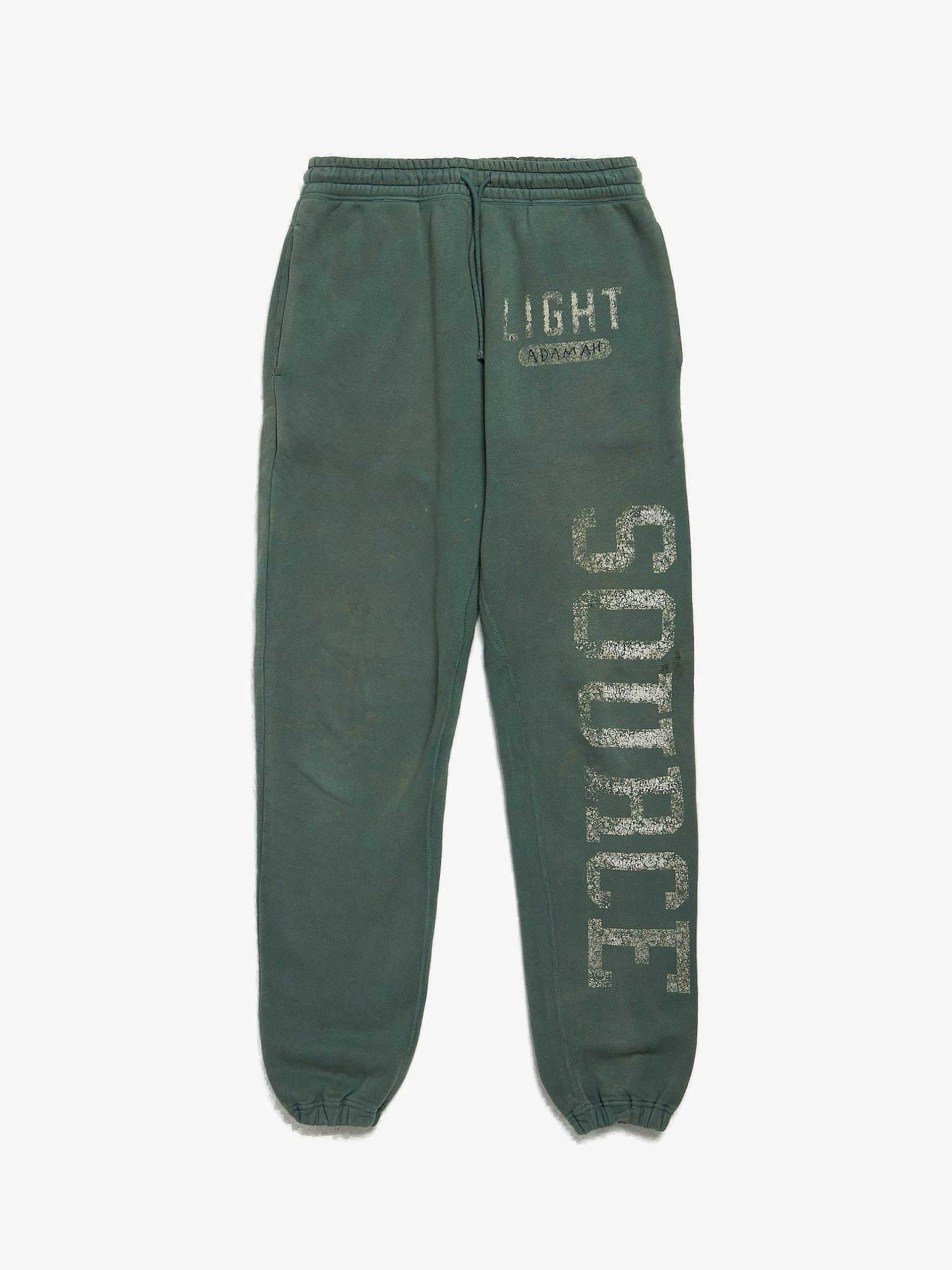 Saint Michael Green Adamah Printed Cotton Sweatpants Size US 30 / EU 46 - 1 Thumbnail