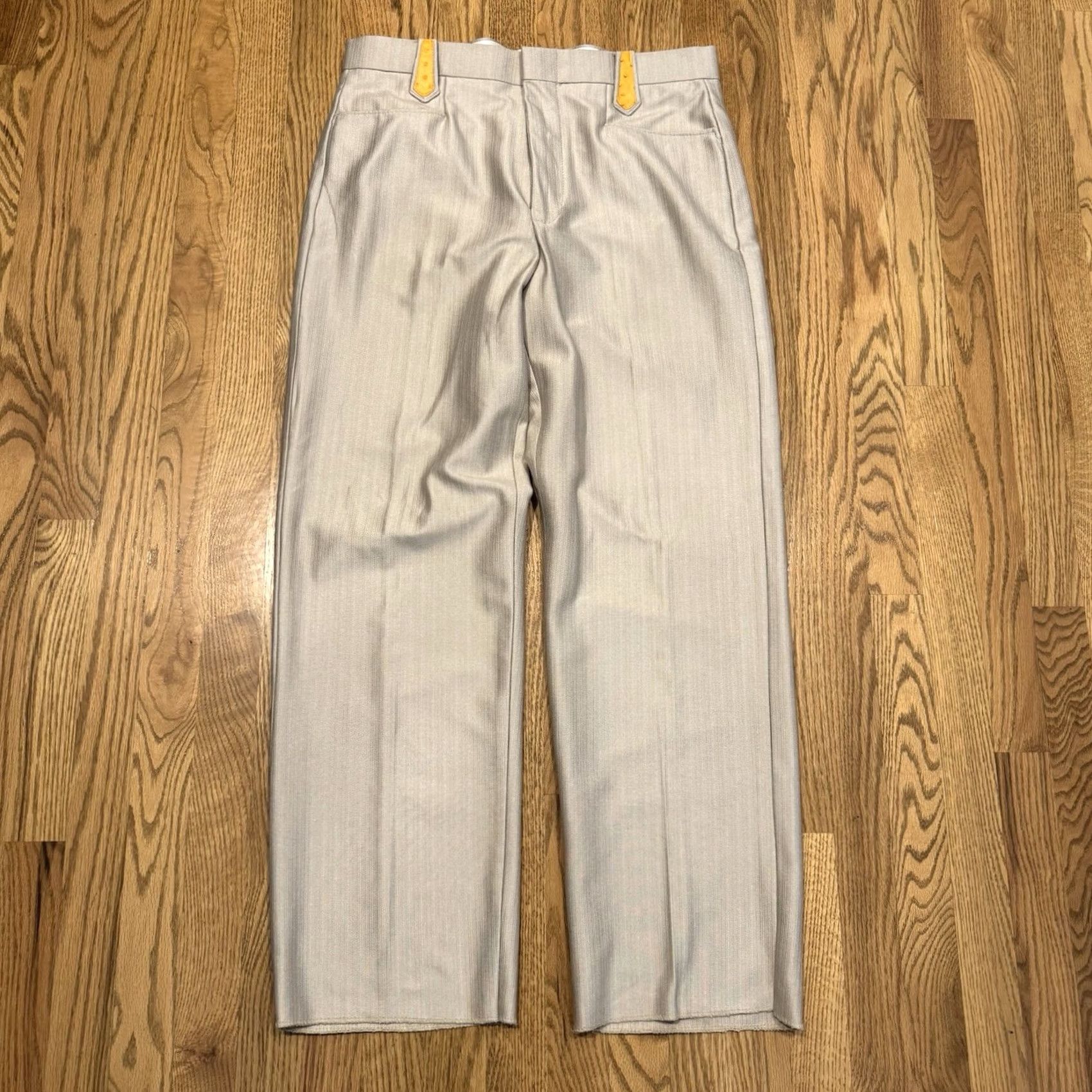 Vintage Sergio Vadducci Dress Pants Men's 36 Western Cowboy Pearl Snap Beige Vintage Dress Pants Mens 36 Cowboys Boys? Size US 36 / EU 52 - 3 Thumbnail