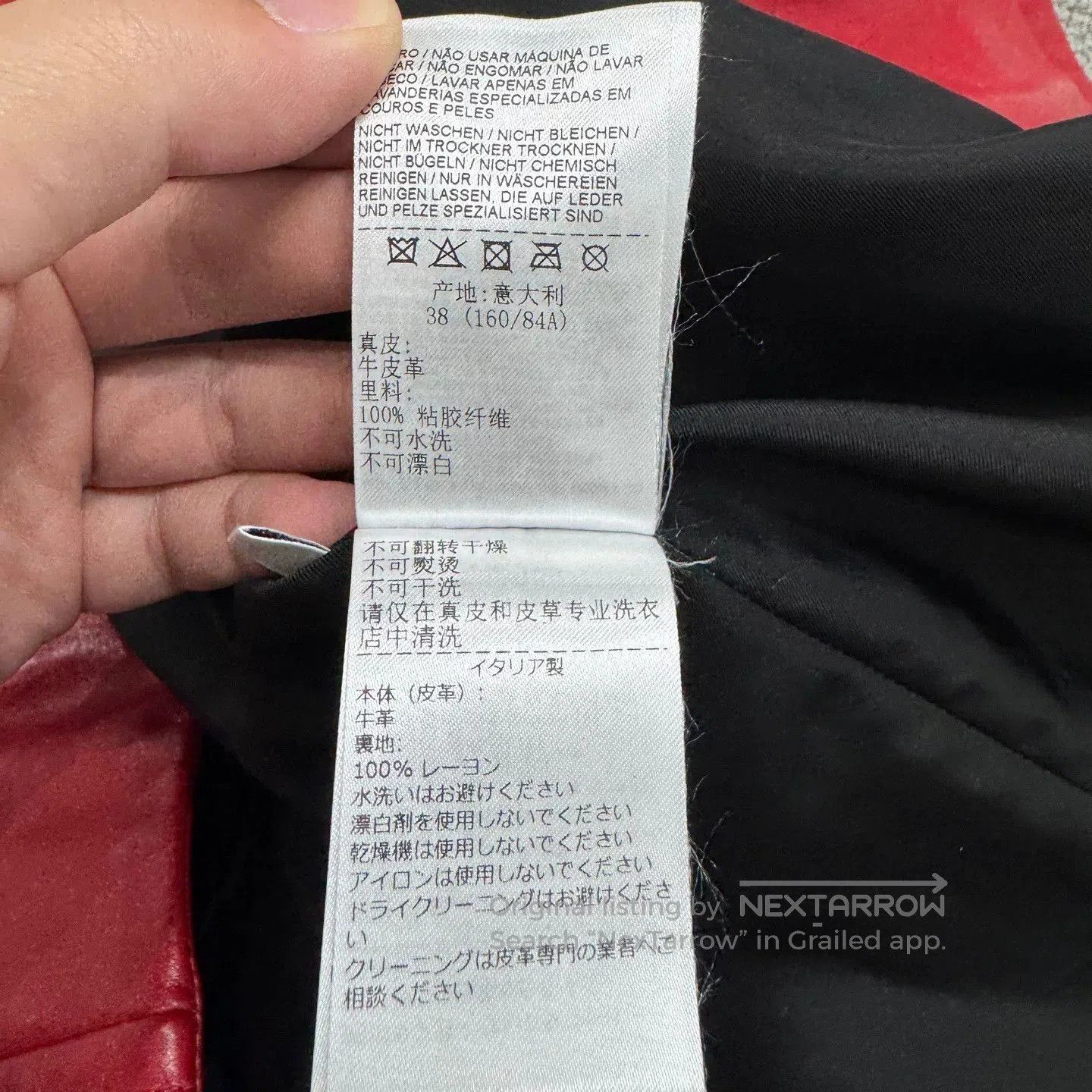 Bottega Veneta oversized red leather jacket by Bottega Veneta. Size M / US 6-8 / IT 42-44 - 5 Thumbnail