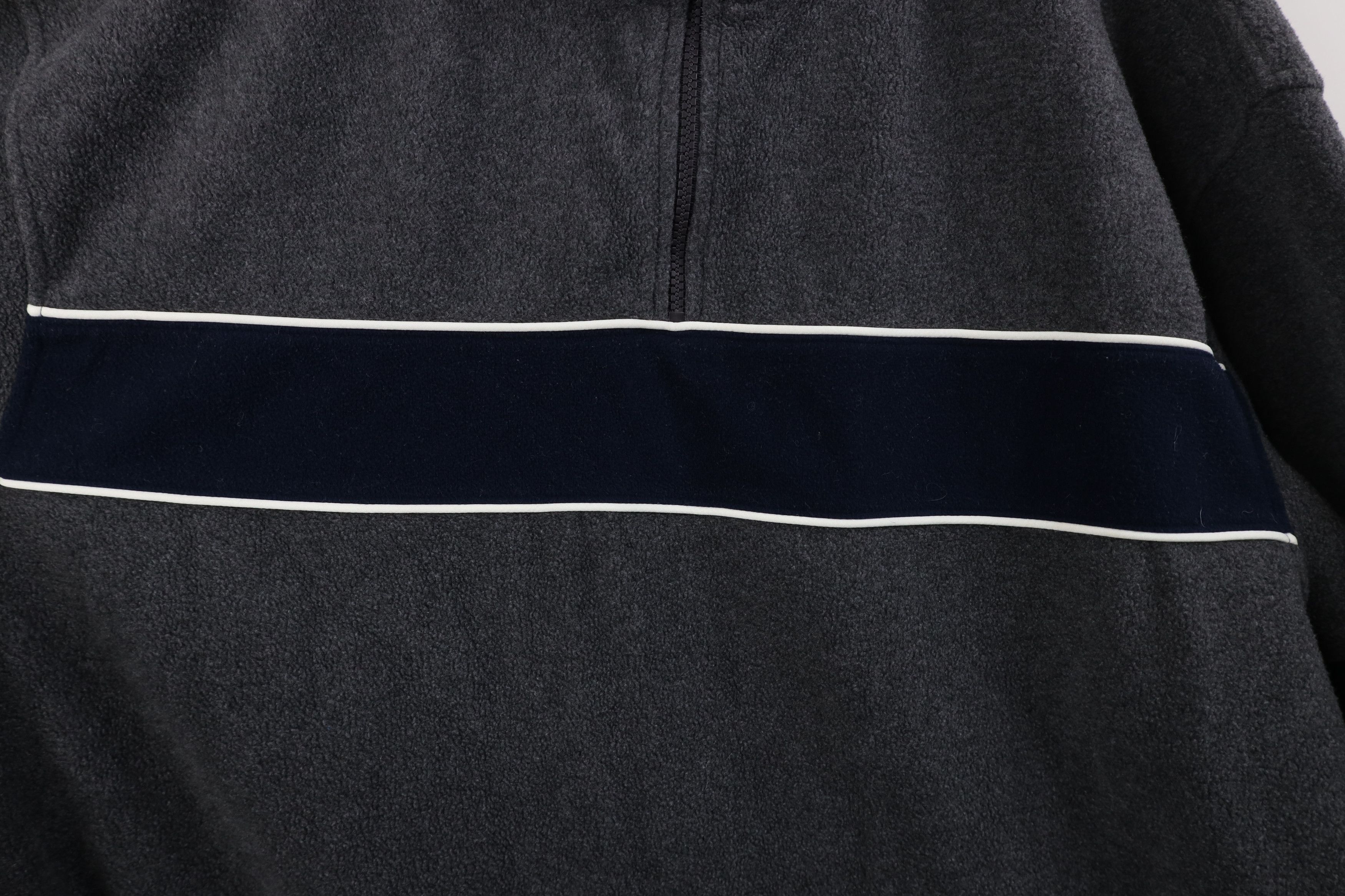 Vintage Vintage 90s Streetwear Block 1/4 Quarter Zip Fleece Sweater Size US XL / EU 56 / 4 - 7 Thumbnail