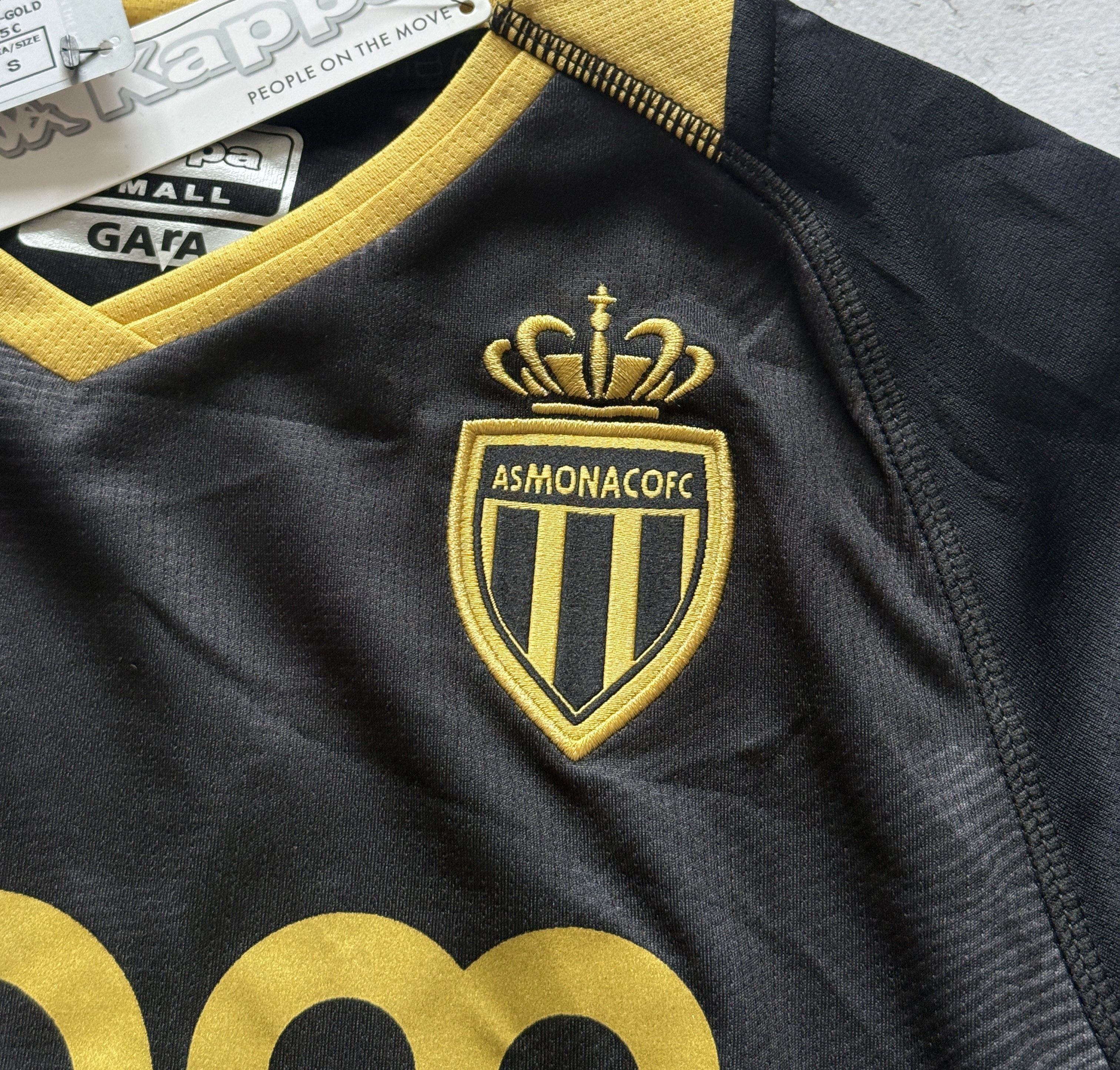 Kappa AS Monaco 2023/2024 Away Jersey Shirt Black Gold Kappa S Size US S / EU 44-46 / 1 - 5 Thumbnail