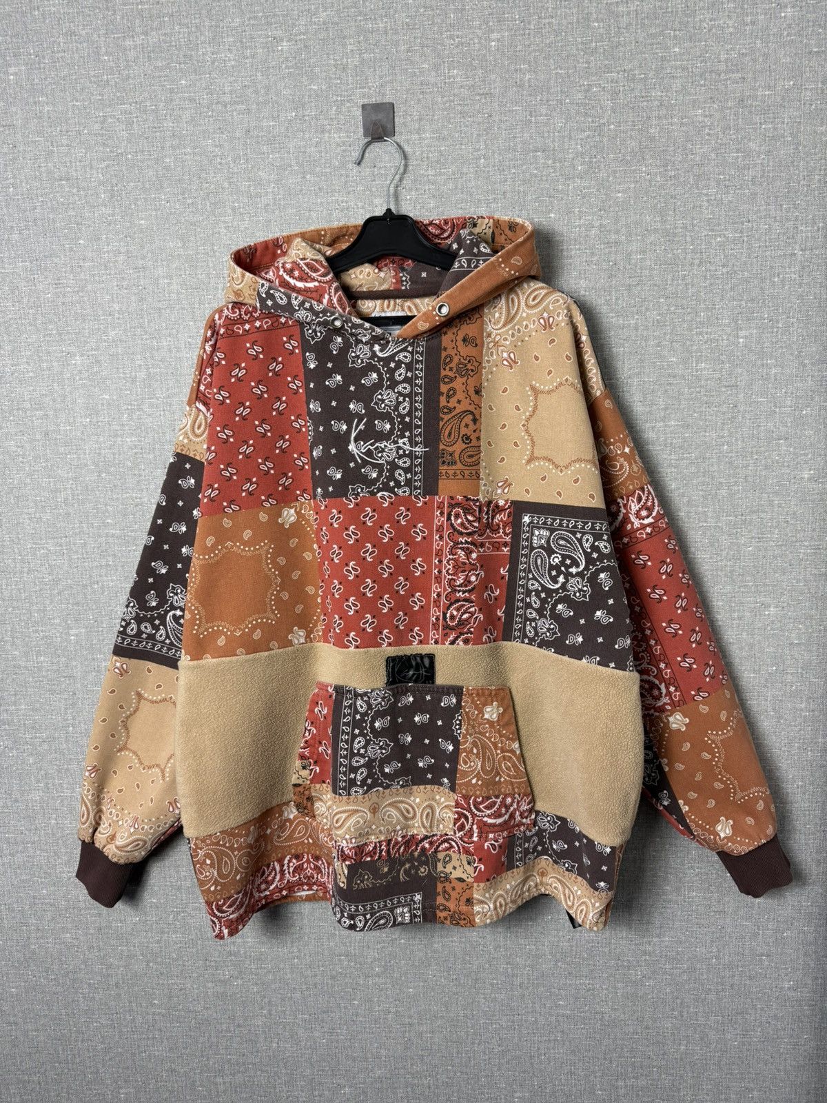 Karl Kani Karl Kani Patchwork Bandana Hoodie Center Logo Fleece Detail Size US M / EU 48-50 / 2 - 8 Thumbnail
