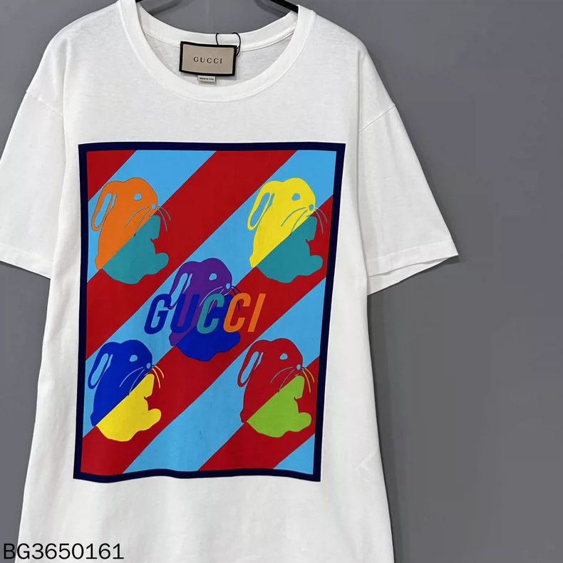 Gucci Gucci Rabbit print logo short sleeves Size US M / EU 48-50 / 2 - 4 Thumbnail