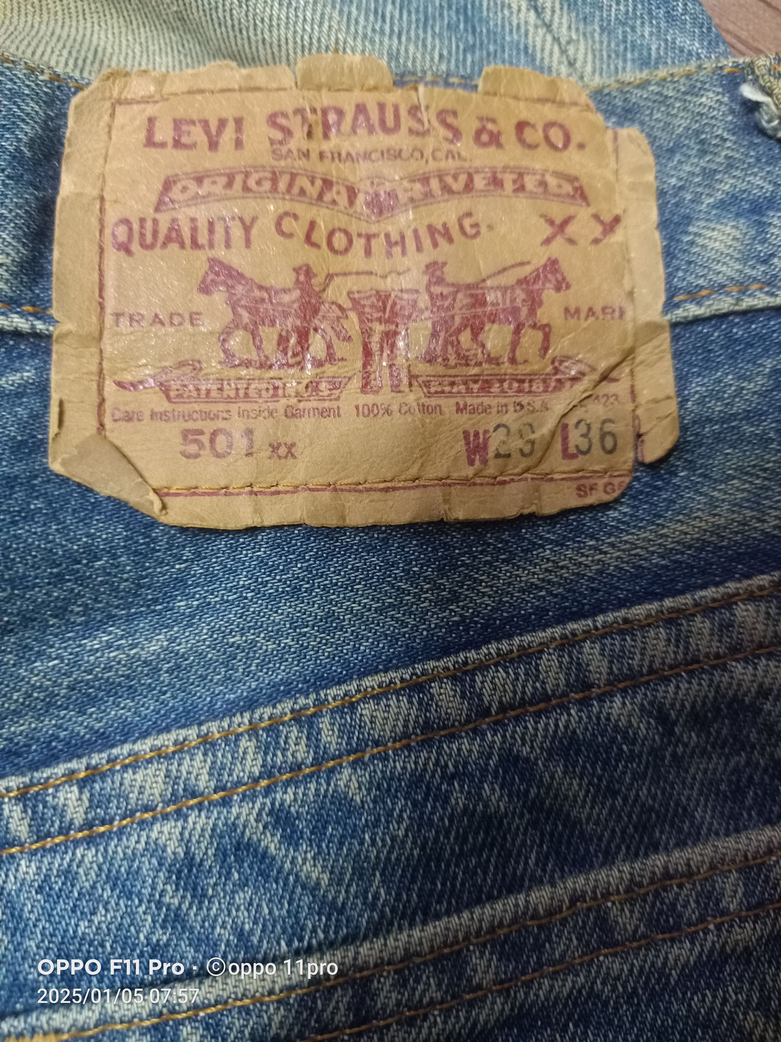 Levi's × Vintage Levis Vintage 501 80s Distressdenim Size US 29 - 10 Thumbnail