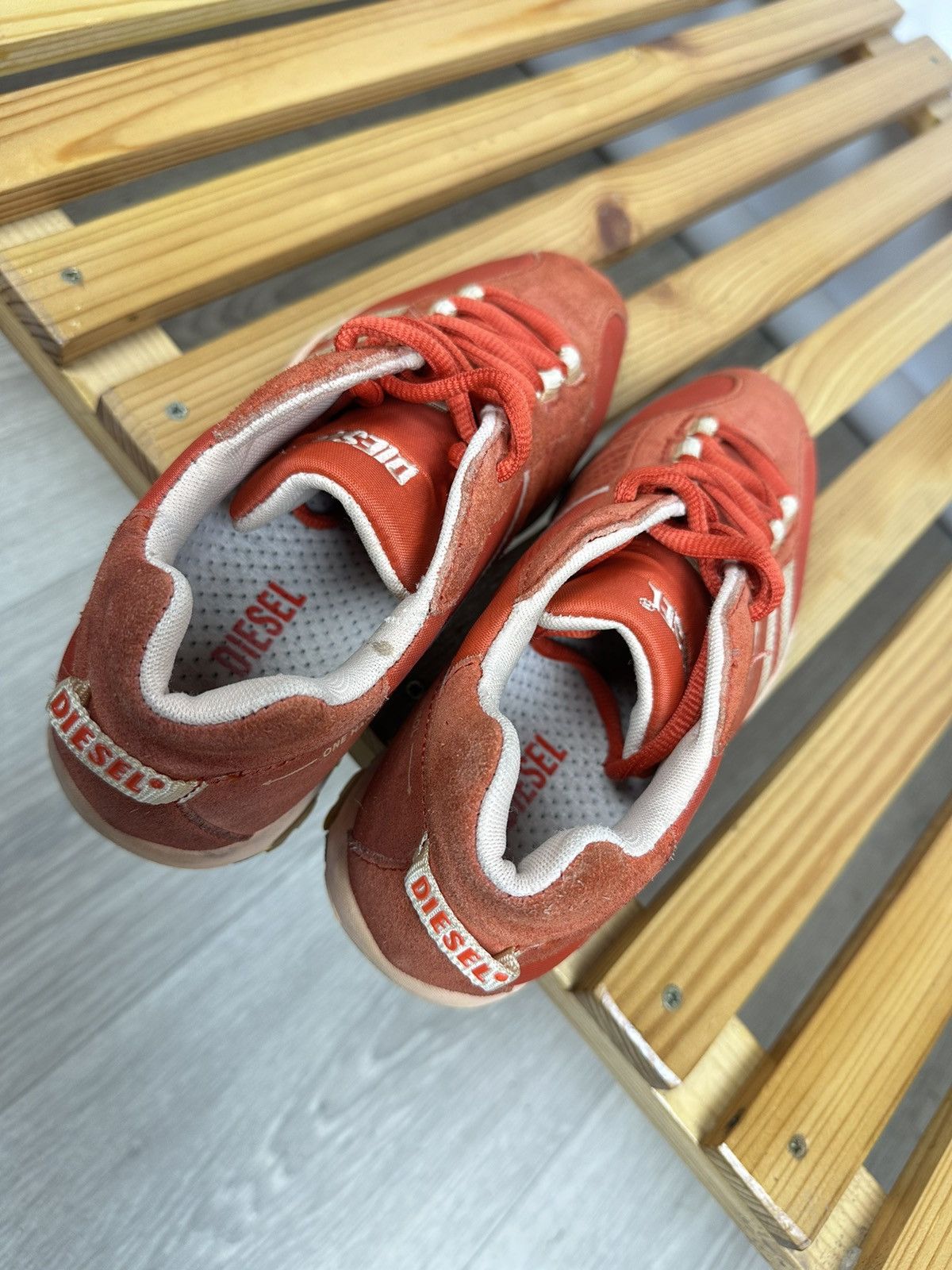 Diesel × Vintage Vintage Diesel Low Top Sneakers Avant Garde Style Y2K Size US 7.5 / IT 37.5 - 8 Thumbnail