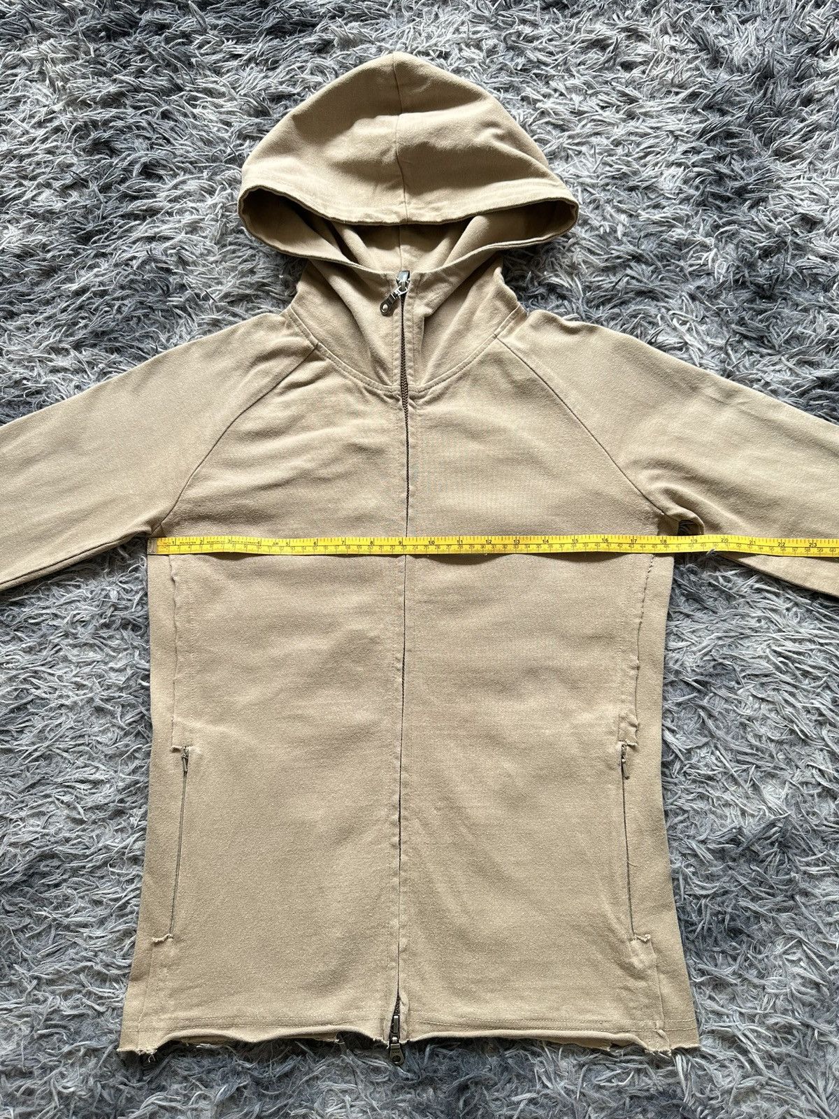 14th Addiction 00's Battalion Japan raw edge slim zipper hoodie Size US S / EU 44-46 / 1 - 12 Thumbnail