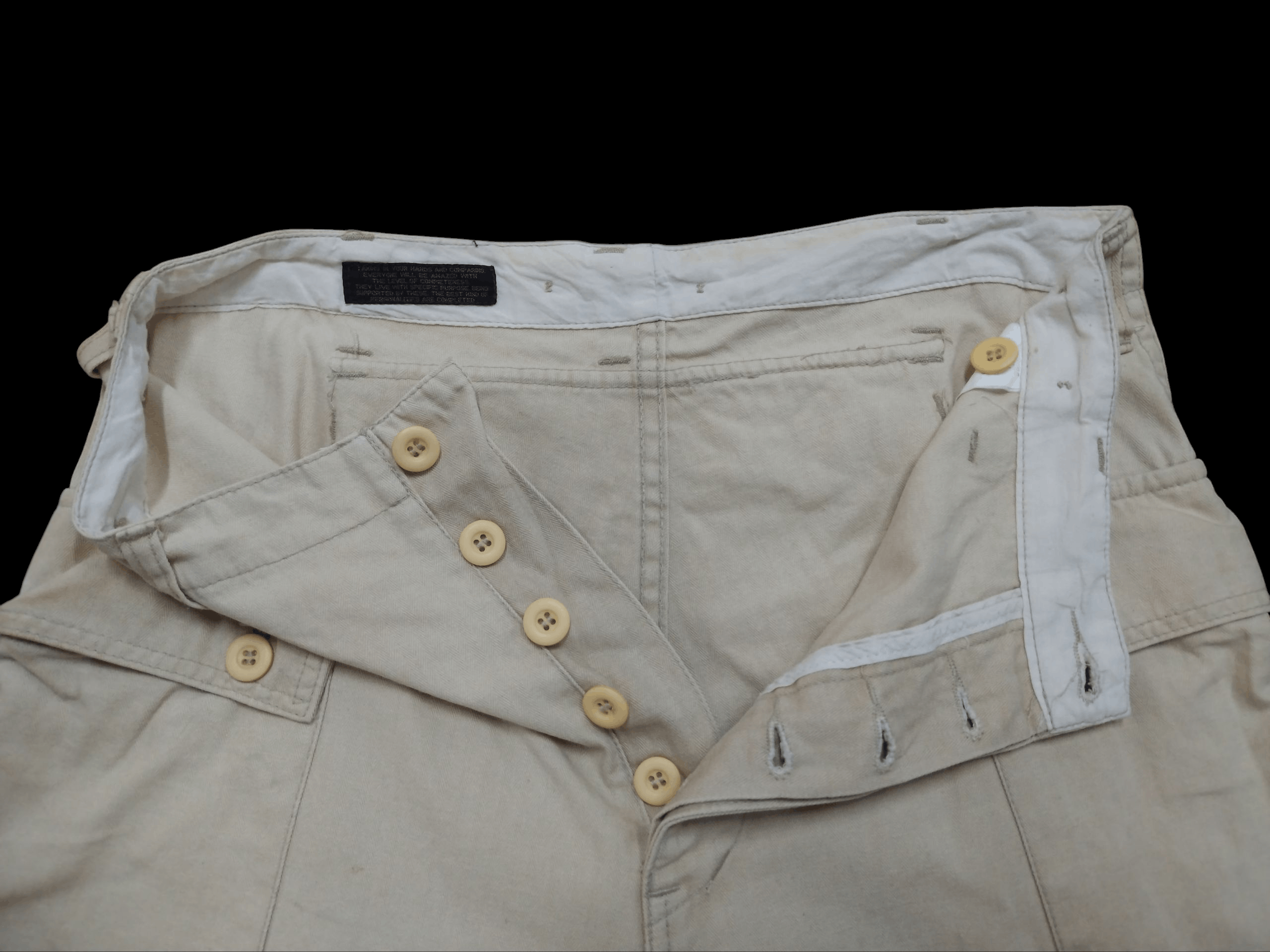 Japanese Brand Vtg harringbone cotton twill Monkey Pants Size US 32 / EU 48 - 6 Thumbnail
