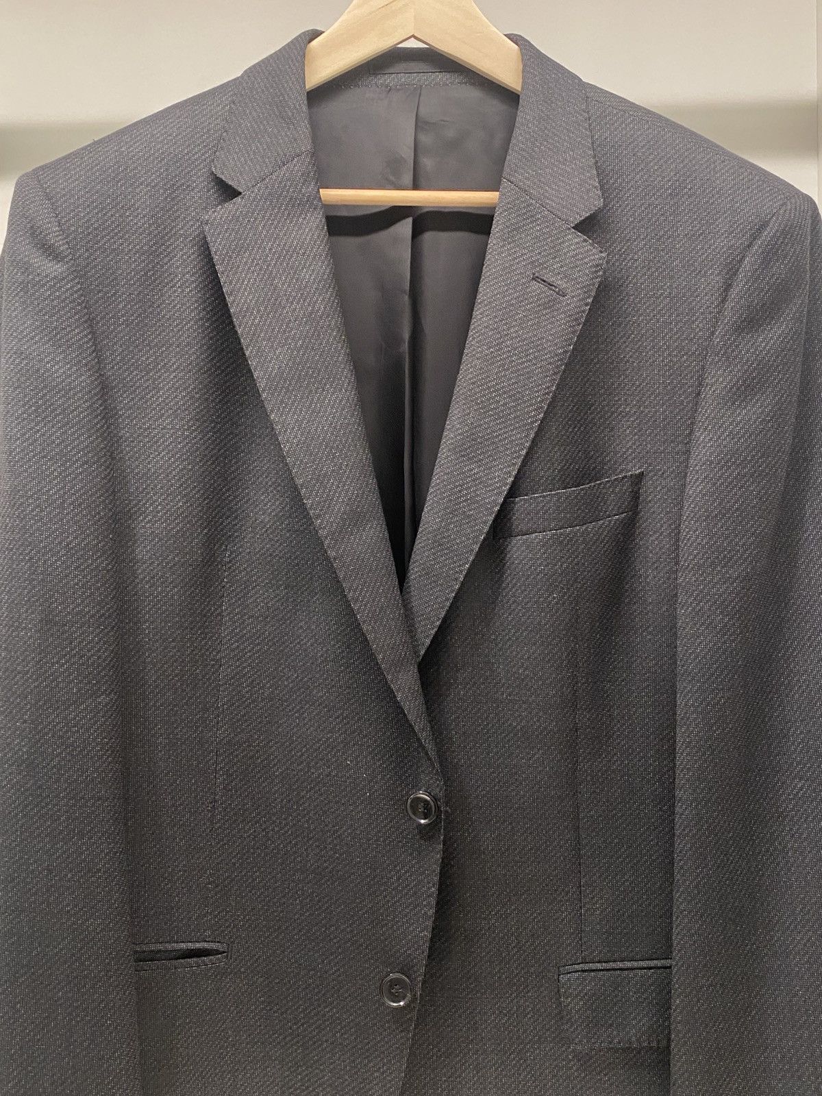 Loro Piana Hugo Boss x Loro Piana Black Virgin Wool Blazer Size 44R - 2 Thumbnail