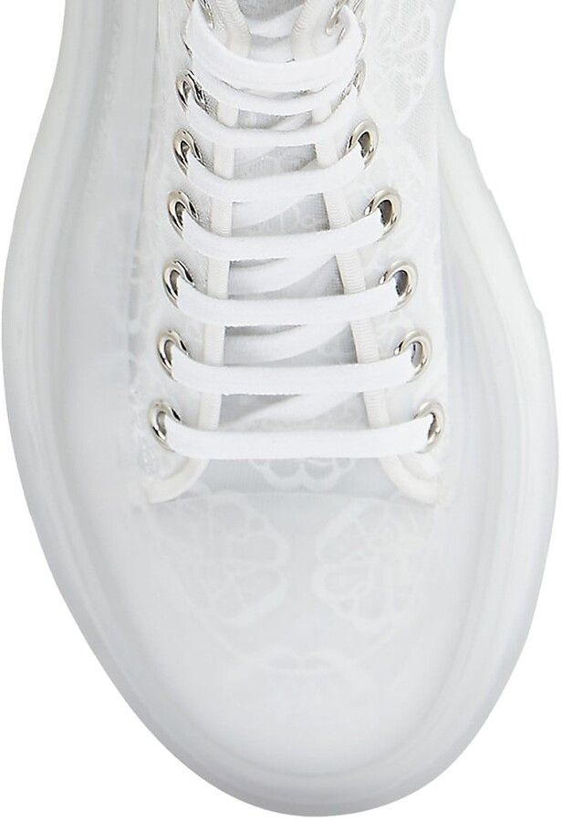 Alexander McQueen o1y0225 Ankle Boots in White Size US 9 / IT 39 - 4 Thumbnail