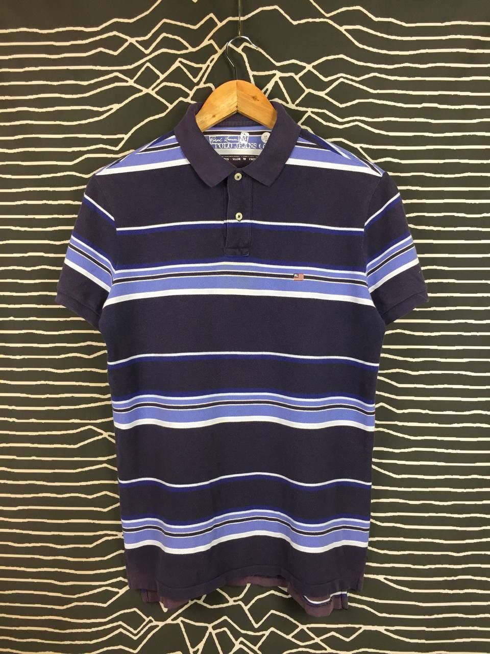 Ralph Lauren Ralph Lauren Polo Jeans Co. Flag Logo Striped Polo Shirt Size US M / EU 48-50 / 2 - 1 Thumbnail