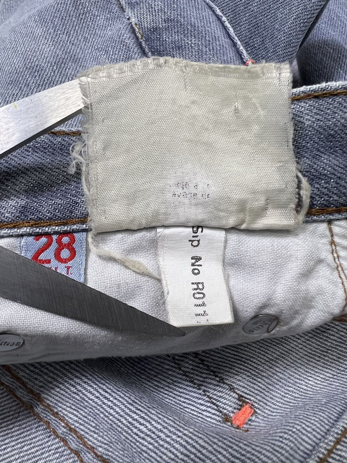 Walter Van Beirendonck W&LT - A/W 1998 - Lightning Bolt Logo Dorky Denim Jeans Size US 26 / EU 42 - 16 Thumbnail