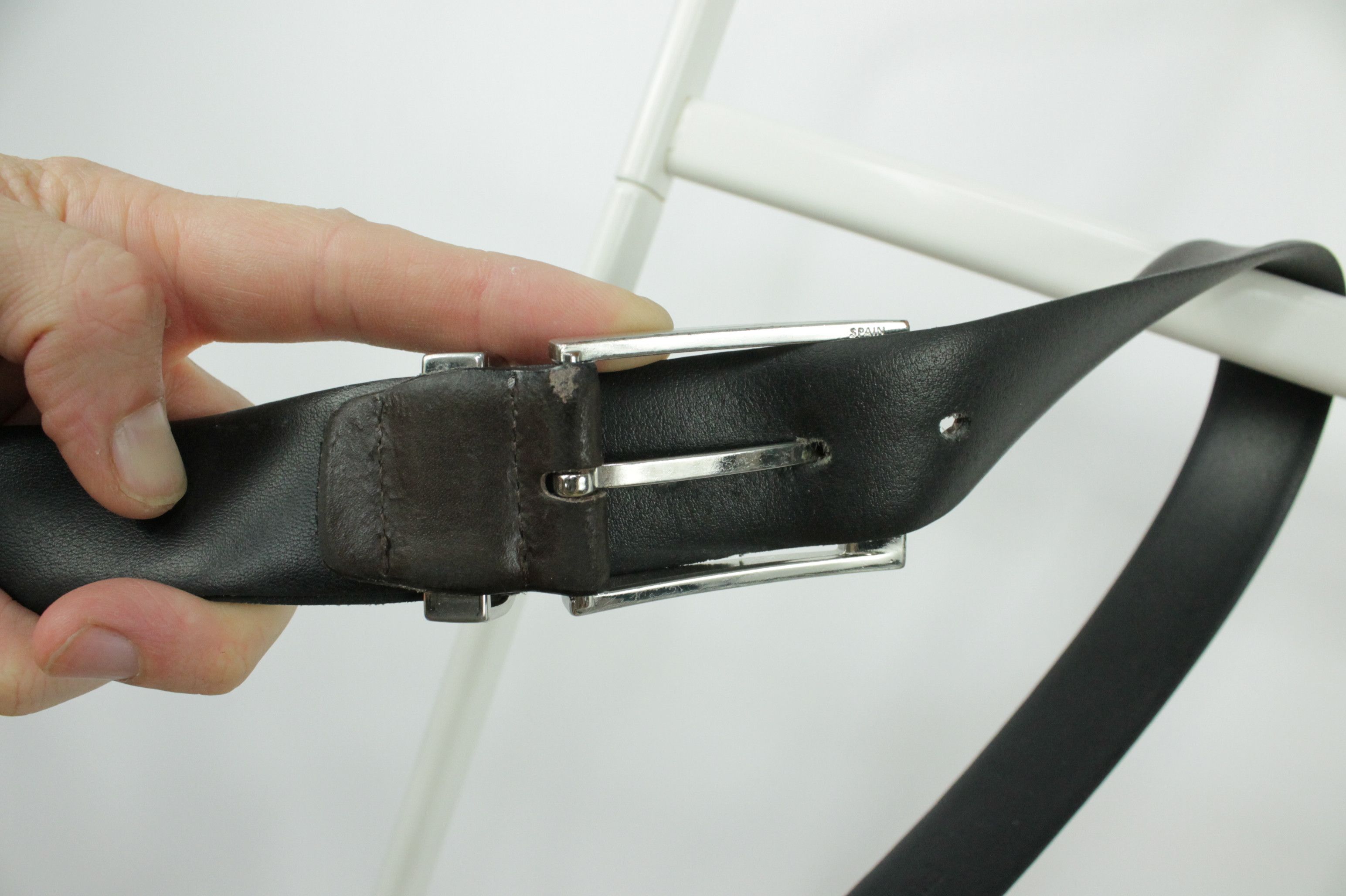 Piattelli Bruno Piattelli Brown Leather Belt Size 46 - 5 Thumbnail