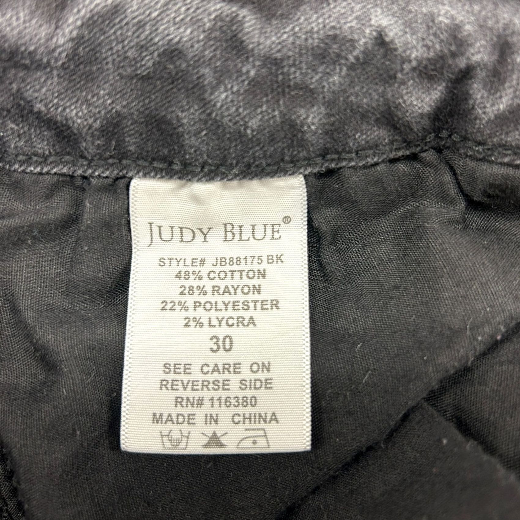 Denime Judy Blue Jeans Womens 30 Black Boyfriend Fit Dark Wash Stretch Denim Cotton Jeans Slim 5-Pocket Logo? No Size 30" / US 8 / IT 44 - 5 Thumbnail