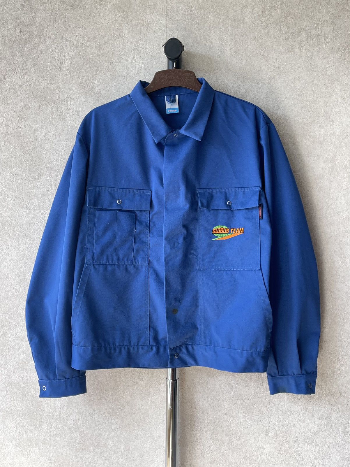 Le Laboureur Vintage 70s French Sanfor Chore Work Jacket Button Up Size US L / EU 52-54 / 3 - 1 Thumbnail