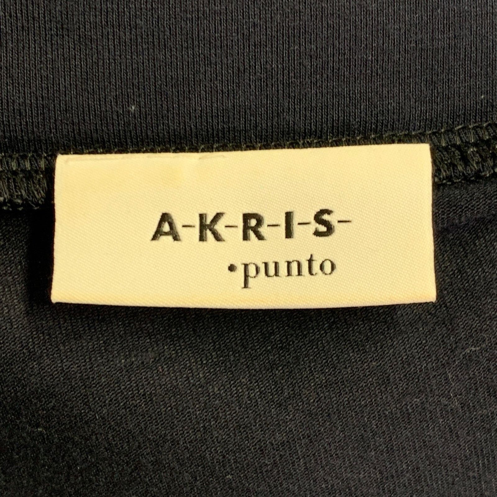 Akris Size 14 Navy Modal Blend Collarless 1/4 Zip Pullover Size XL / US 12-14 / IT 48-50 - 5 Thumbnail
