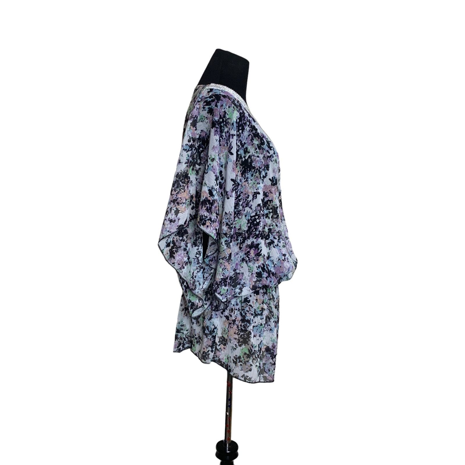 Badgley Mischka Badgley Mischka Fiona sheer floral Fiona Tunic size Large Size L / US 10 / IT 46 - 8 Thumbnail