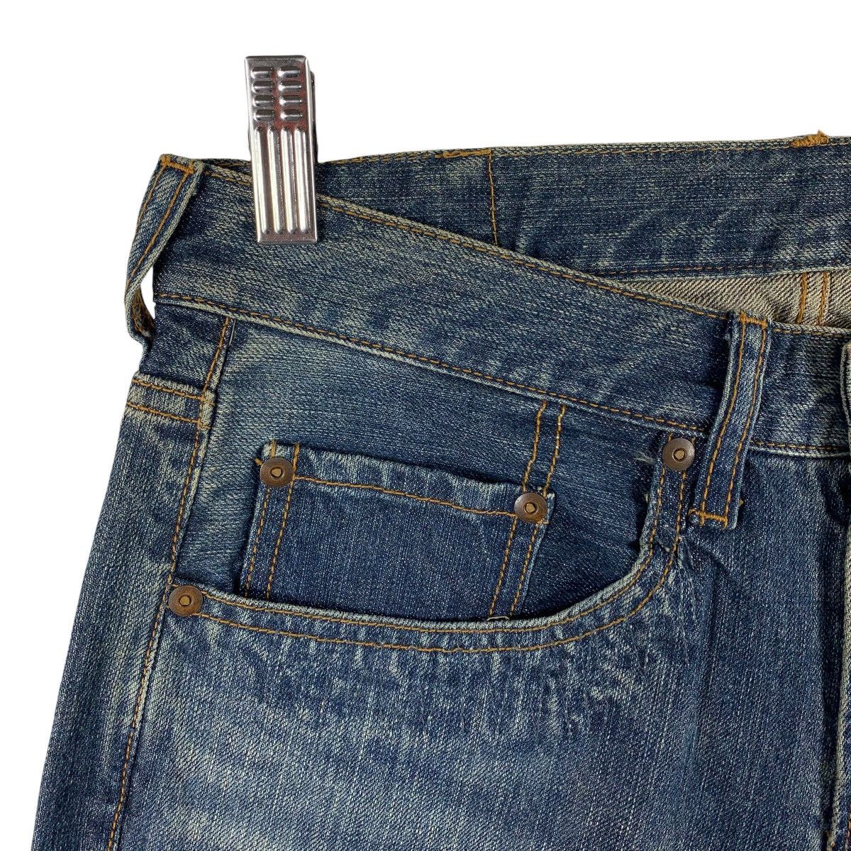 If Six Was Nine × Japanese Brand JAPANESEBRAND patchwork blue jeans Size US 30 / EU 46 - 6 Thumbnail